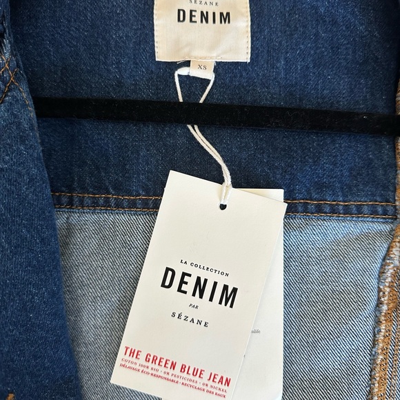 SEZANE DENIM VEST - NWT - Picture 7 of 8